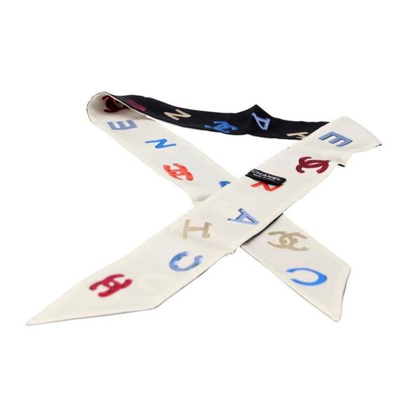 Chanel 3d Letters Twilly Circus Colors Italy Scarf/Wrap CC-0819N-0001 - Picture 1 of 5